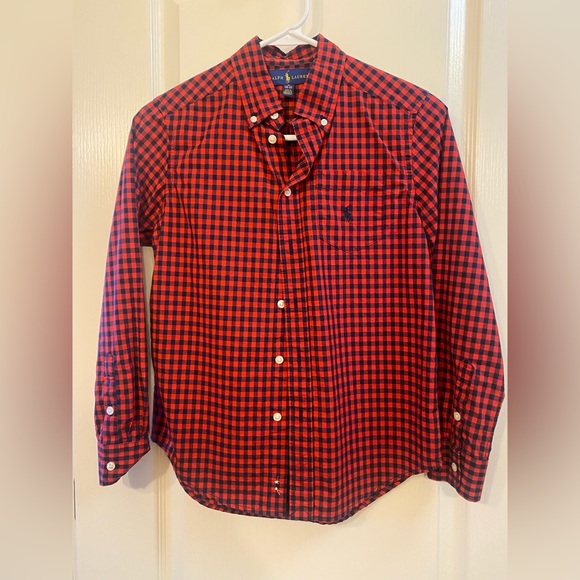 Ralph Lauren Button Down Boys Size M 10-12. - Picture 1 of 3